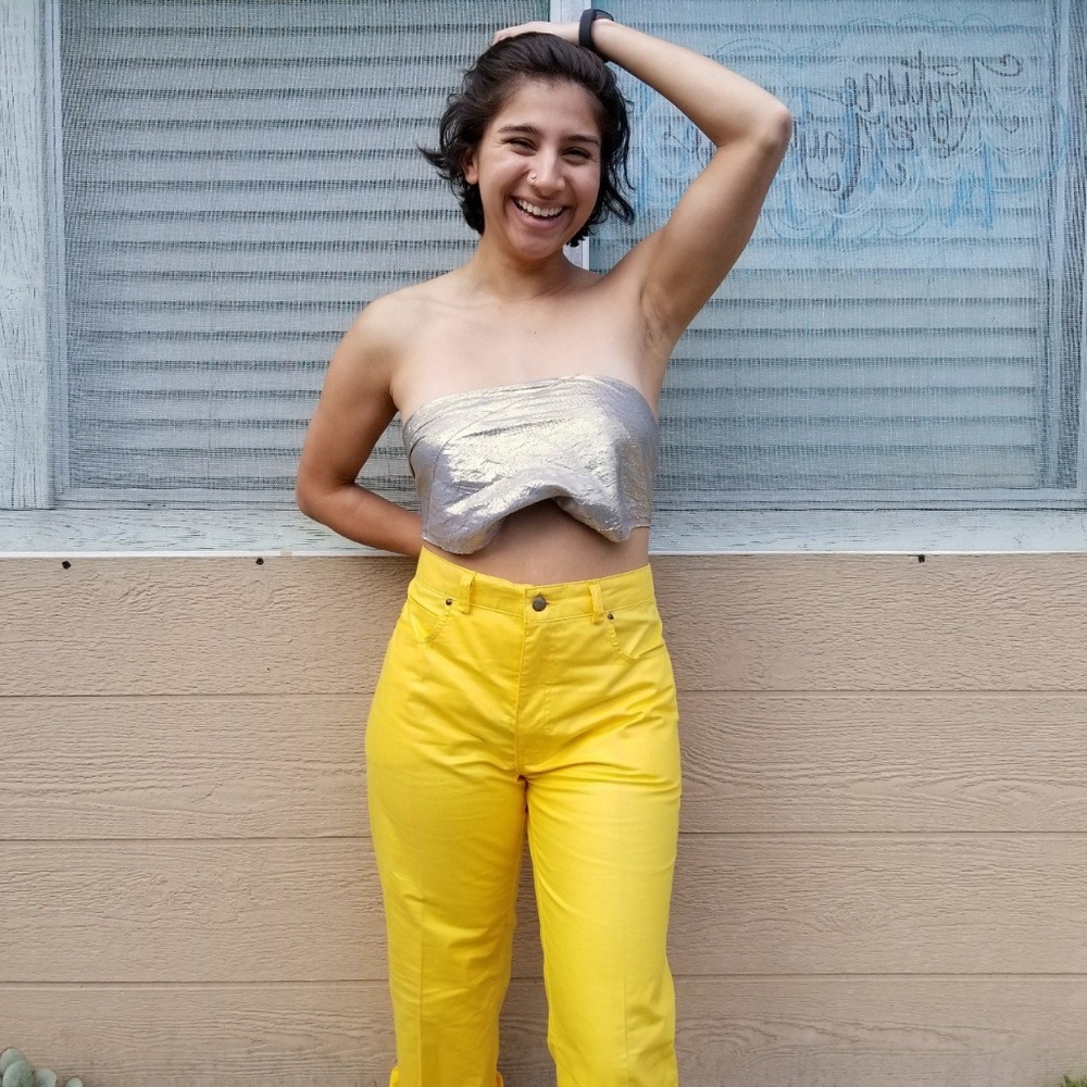 🤗🌞SUN YELLOW COTTON JEANS🤗🌞